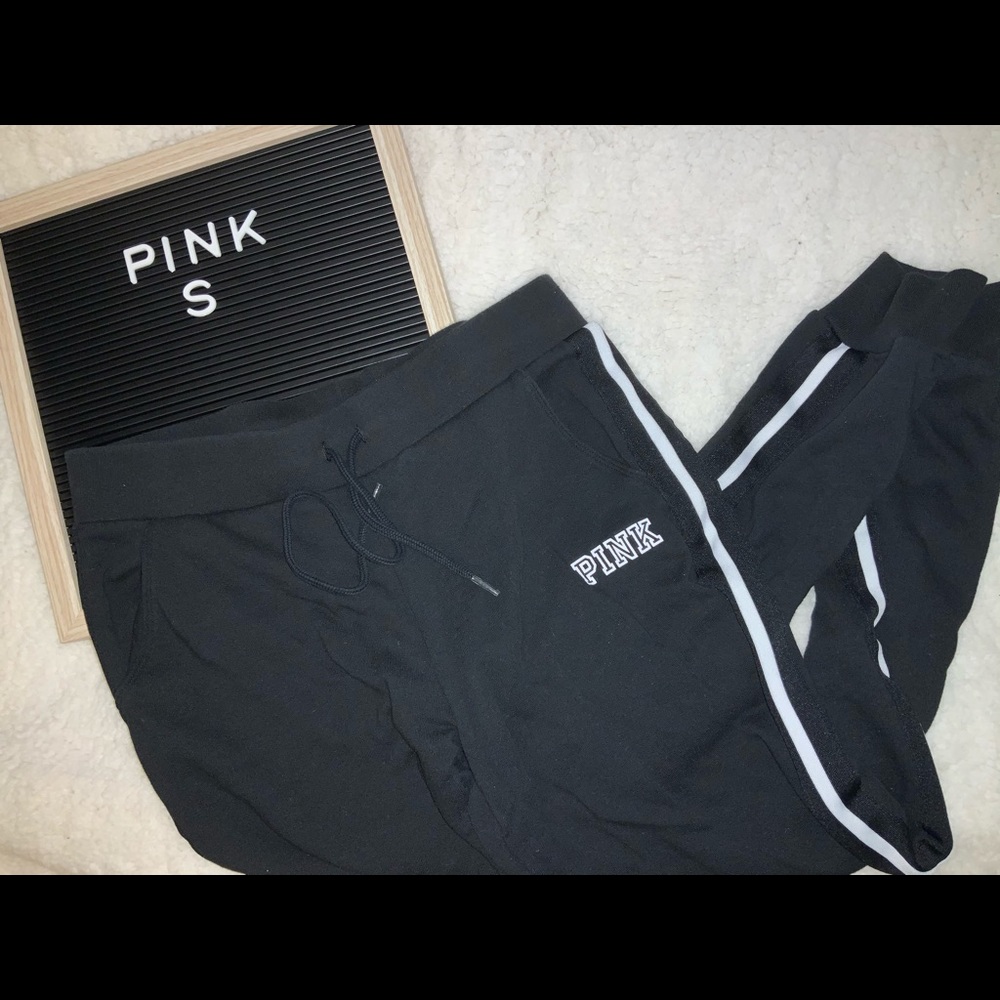 PINK Victoria’s Secret Black Joggers